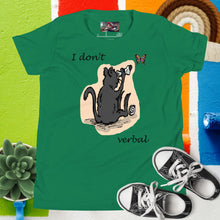 Load image into Gallery viewer, Autism Awareness: I Don't Verbal (Youth T-Shirt)
