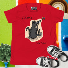 Load image into Gallery viewer, Autism Awareness: I Don't Verbal (Youth T-Shirt)
